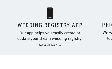 Download the Wedding Registry App