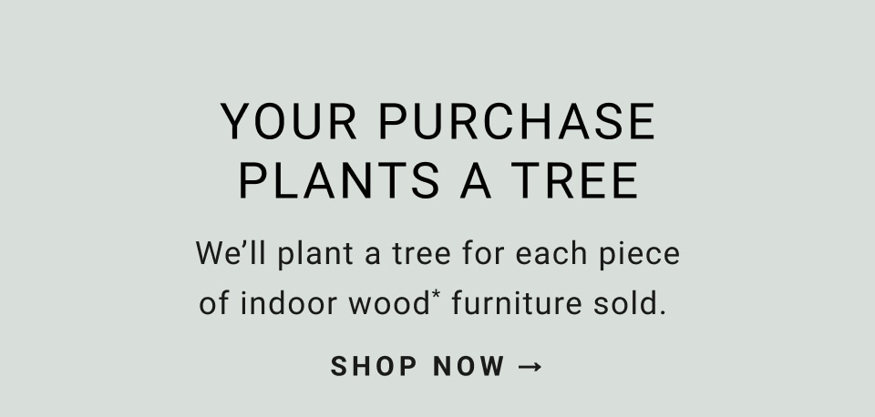 Your Purchase Plants a Tree - Shop Now >
