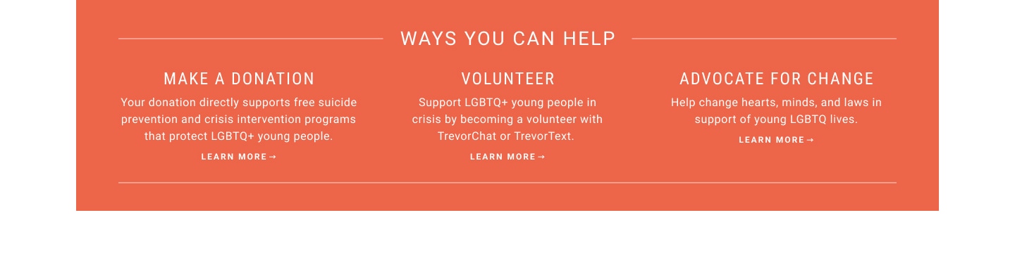 Ways You Can Help