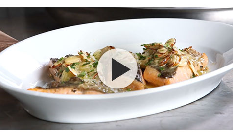 Roasted Trout with Meyer Lemon Vinaigrette