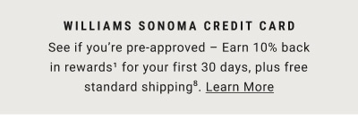 Williams Sonoma Credit Card