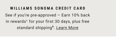 Williams Sonoma Credit Card