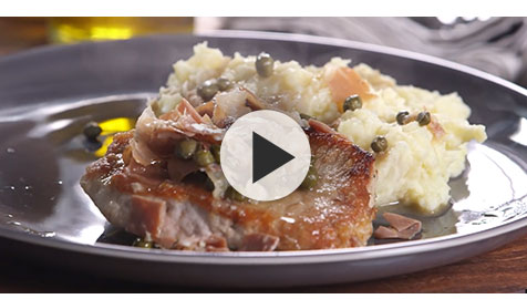 Pork Scaloppine with Capers and Prosciutto