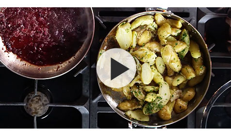 Fingerling Potatoes with Pesto >