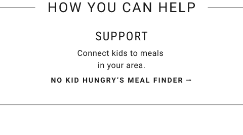 No Kid Hungry's Meal Finder