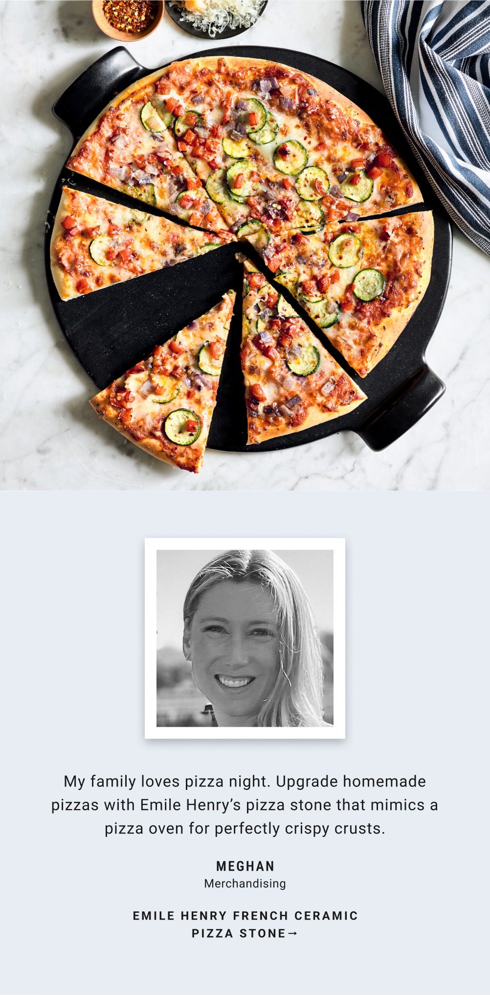 Emile Henry French Ceramic Pizza Stone