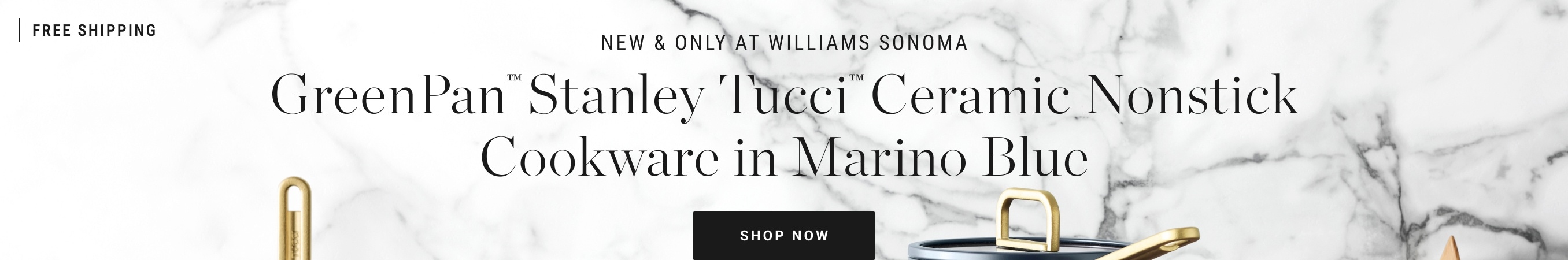 Shop GreenPan™ Stanley Tucci™ Ceramic Nonstick Cookware in Marino Blue