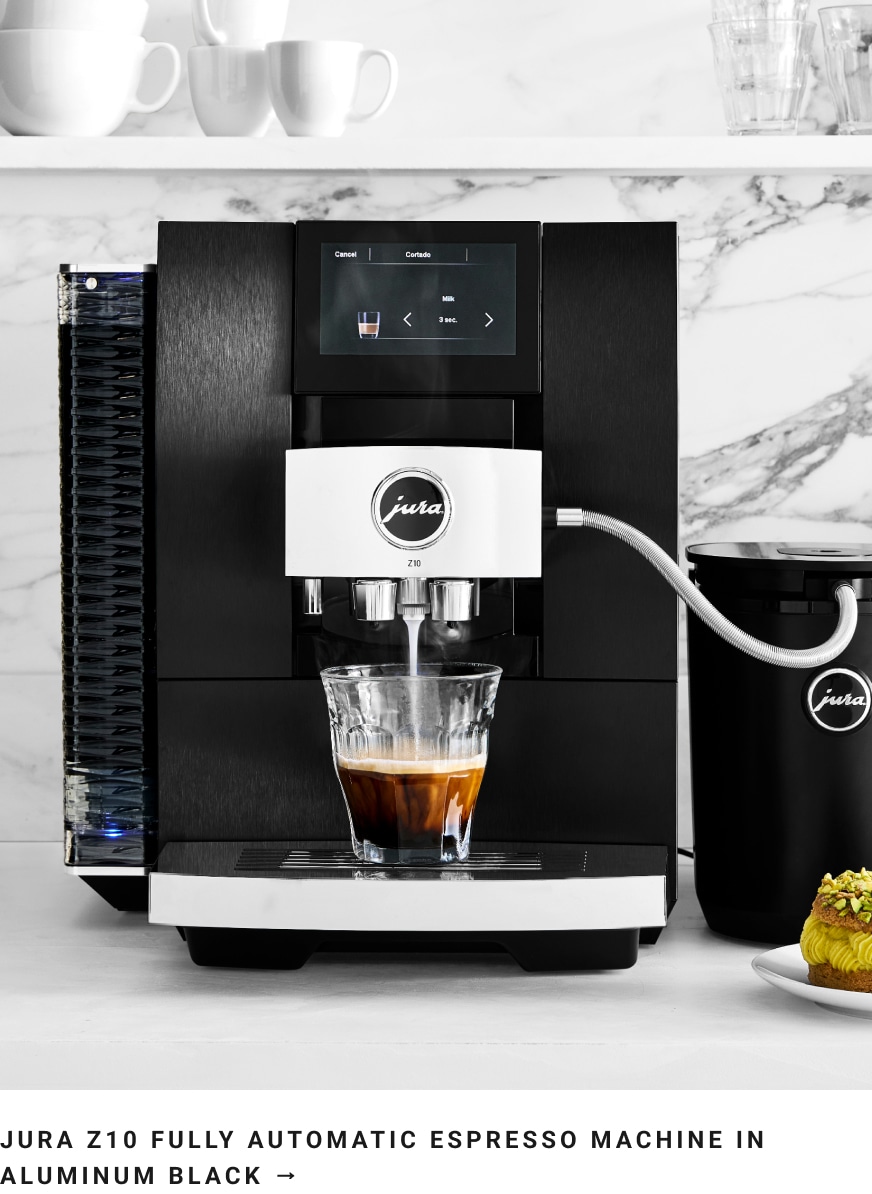 JURA Z10 Fully Automatic Espresso Machine in Aluminum Black 