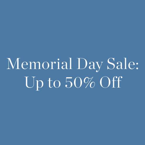 Memorial Day Sale: Up to 50% Off