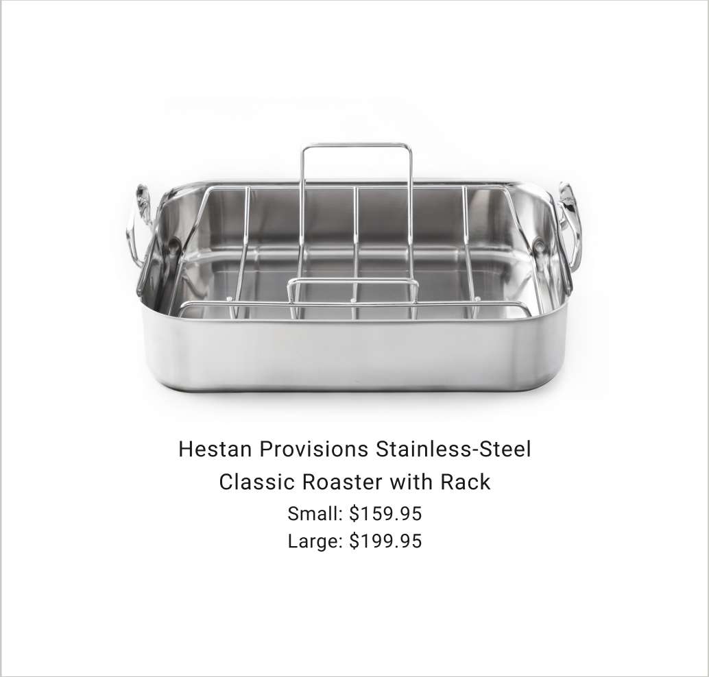 Hestan Provisions Stainless-Steel Classic Roaster with Rack