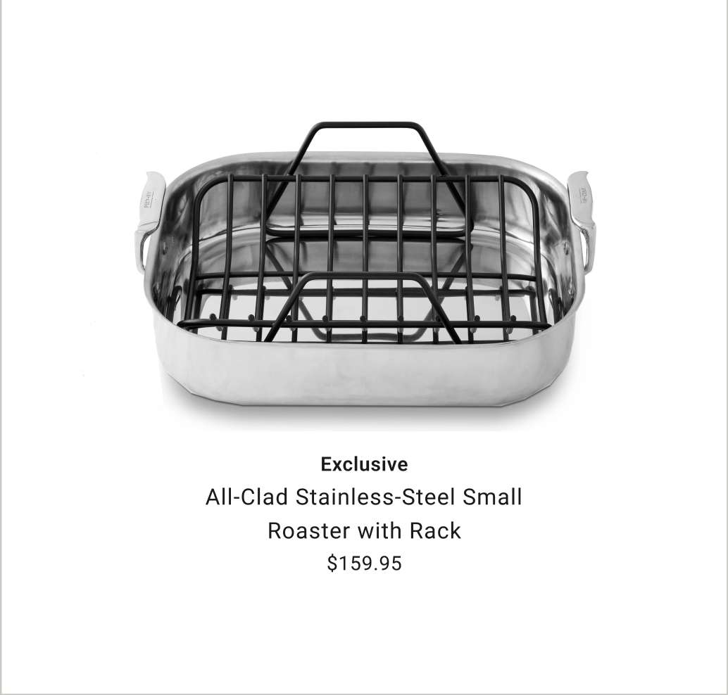 All-Clad Stainless-Steel Small Roaster with Rack