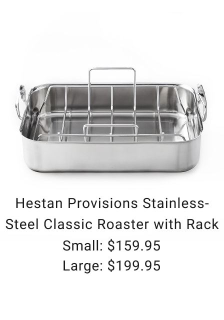 Hestan Provisions Stainless-Steel Classic Roaster with Rack