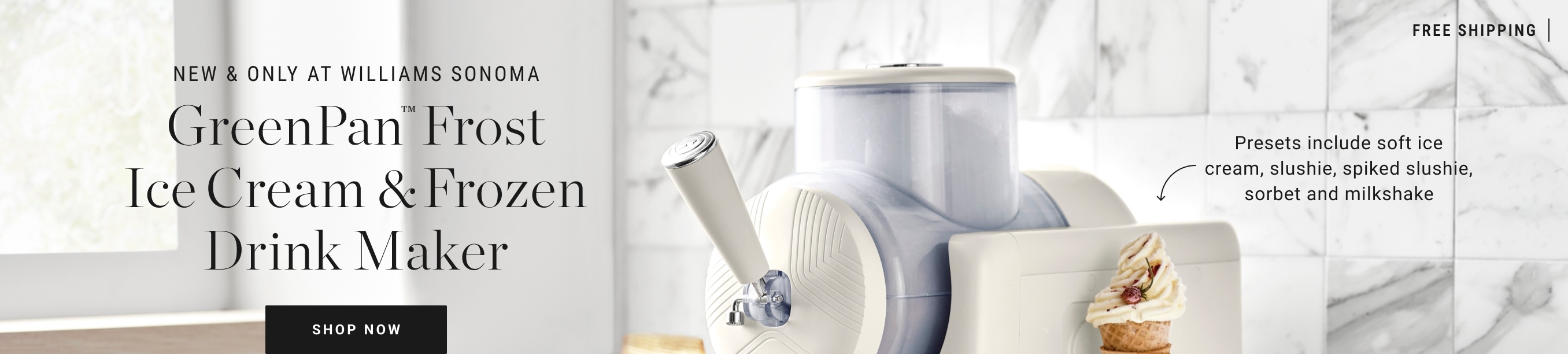 GreenPan™ Frost Ice Cream & Frozen Drink Maker
