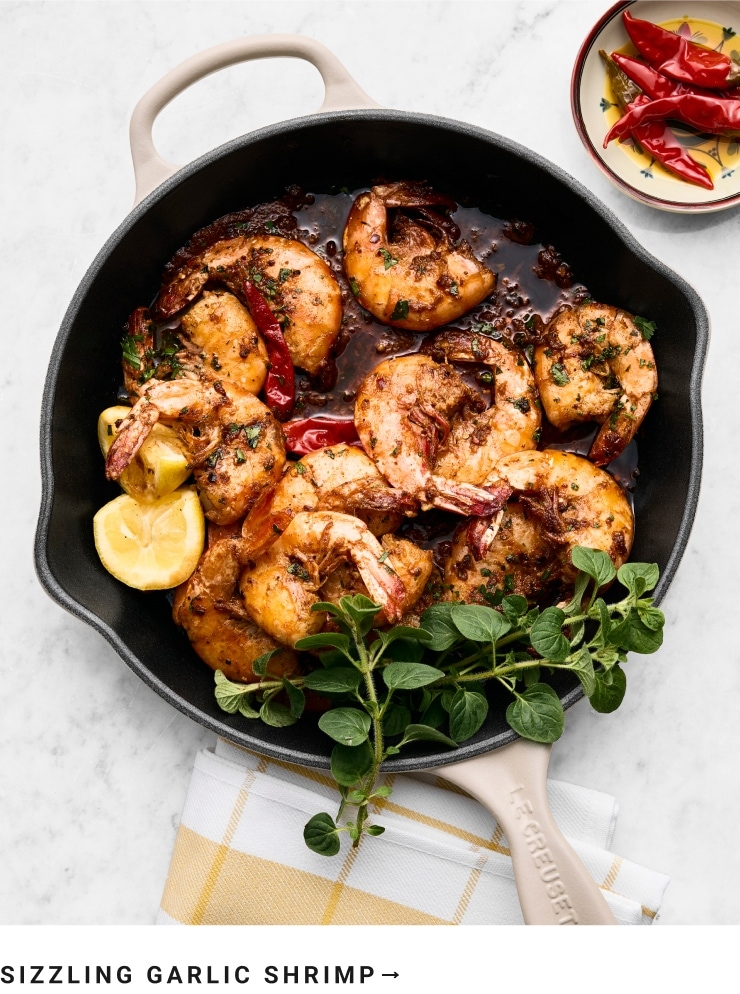 Sizzling Garlic Shrimp