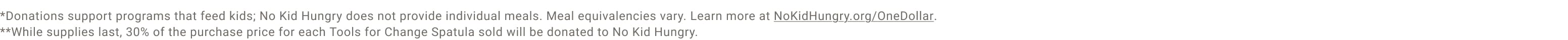 *Donation support program that feed kids