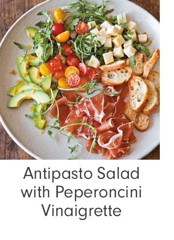Antipasto Salad with Peperoncini Vinaigrette