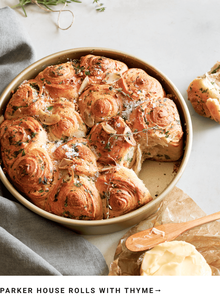Parker House Rolls with Thyme Recipe