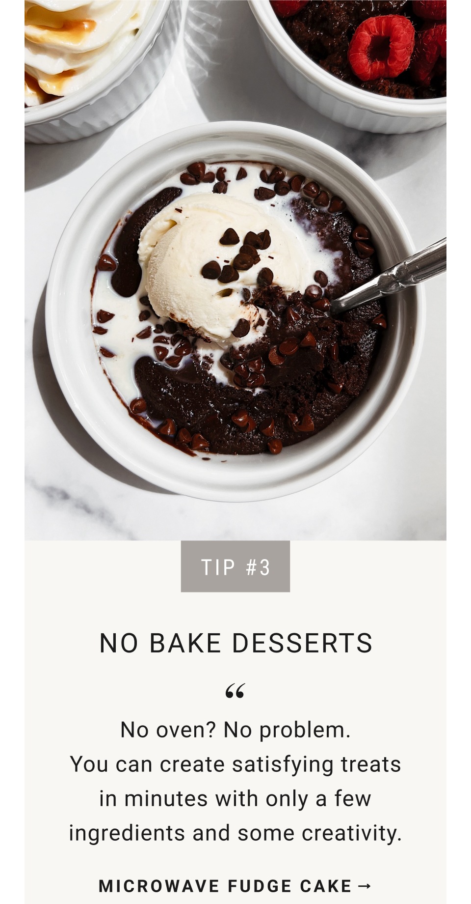 Microwave Fudge Cake