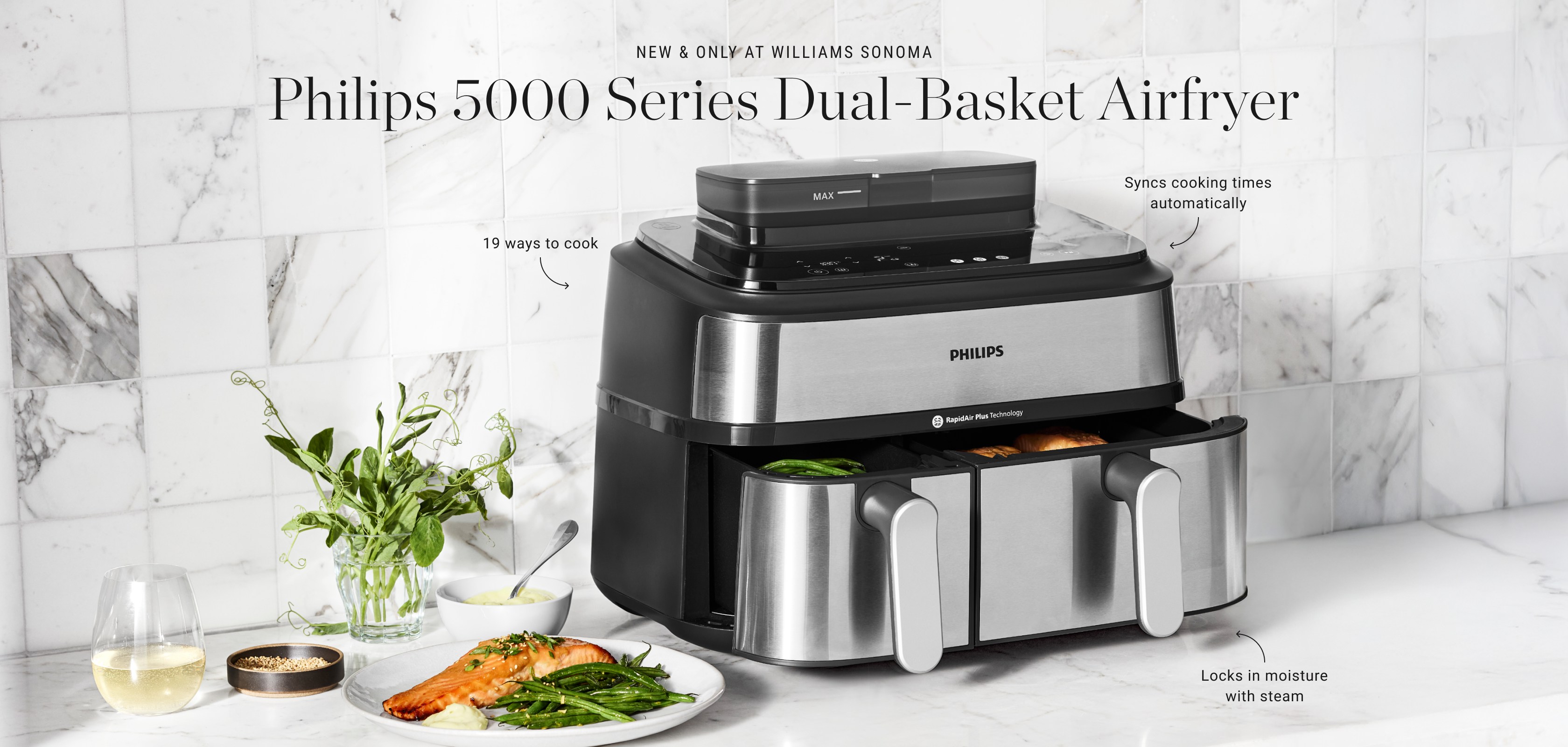 Philips 5000 Series Dual-Basket Airfryer