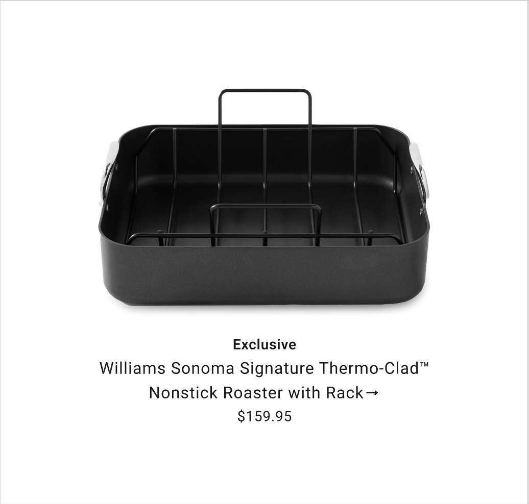 Williams Sonoma Thermo-Clad Nonstick Roaster with Rack