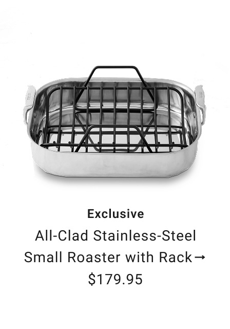 All-Clad Stainless-Steel Small Roaster with Rack