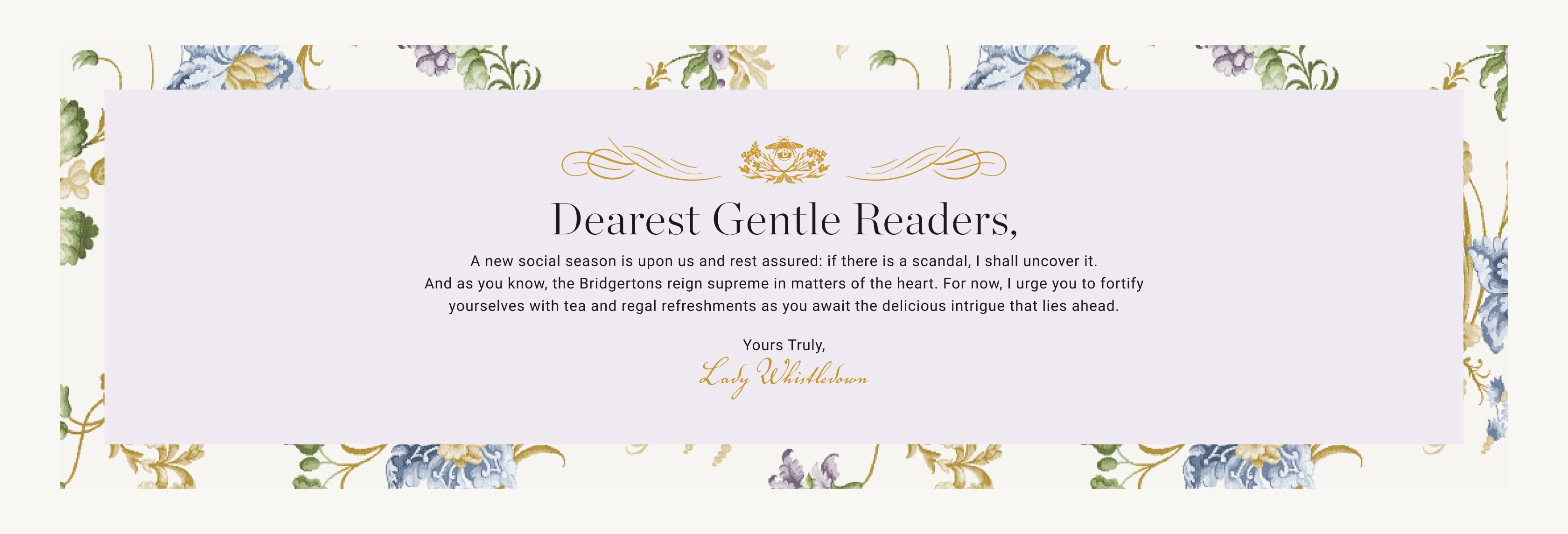 Dearest Gentle Readers