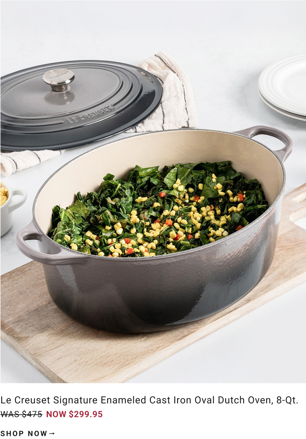 Shop Le Creuset Signature Enameled Cast Iron Oval Dutch Oven