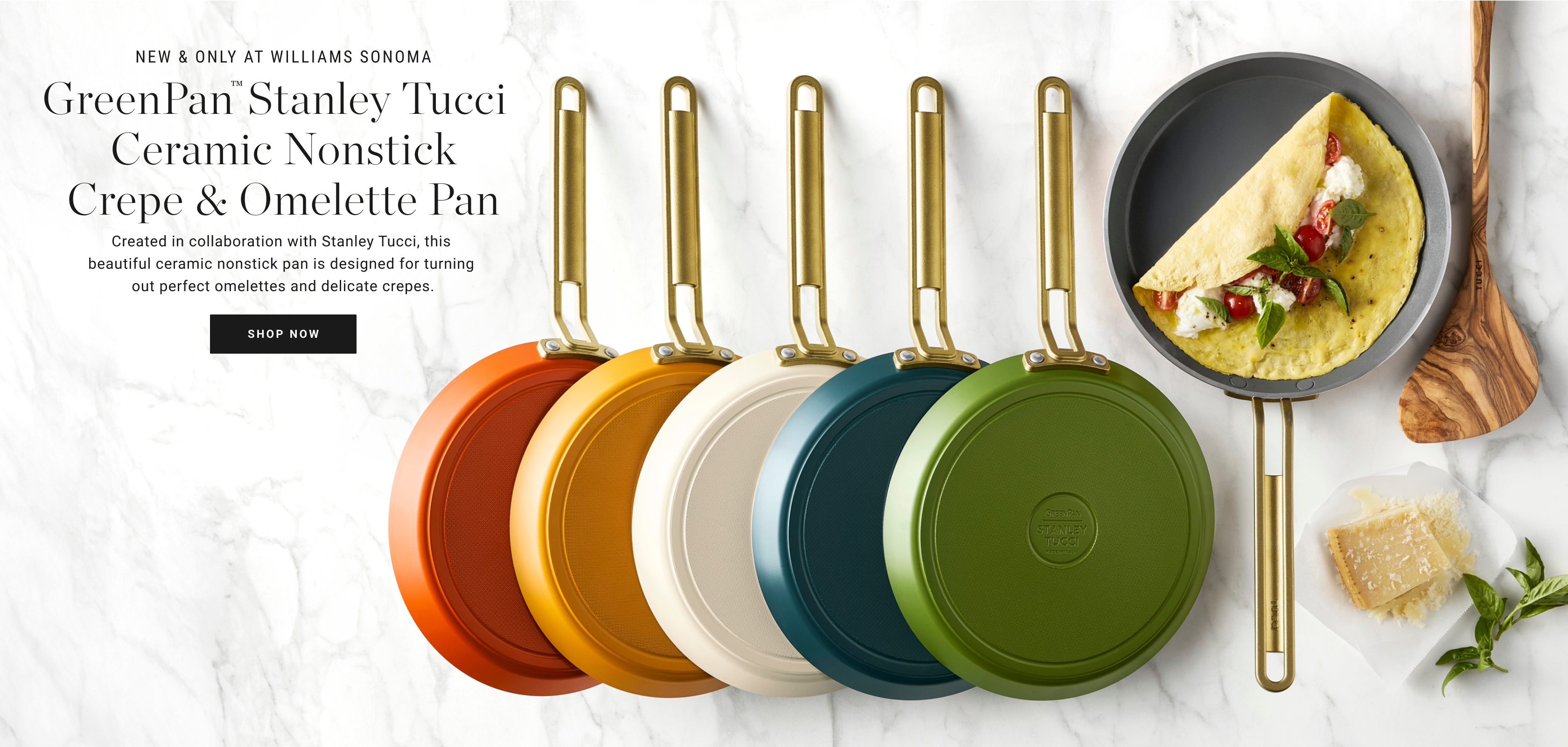 GreenPan™ Stanley Tucci Ceramic Nonstick Crepe & Omelette Pan