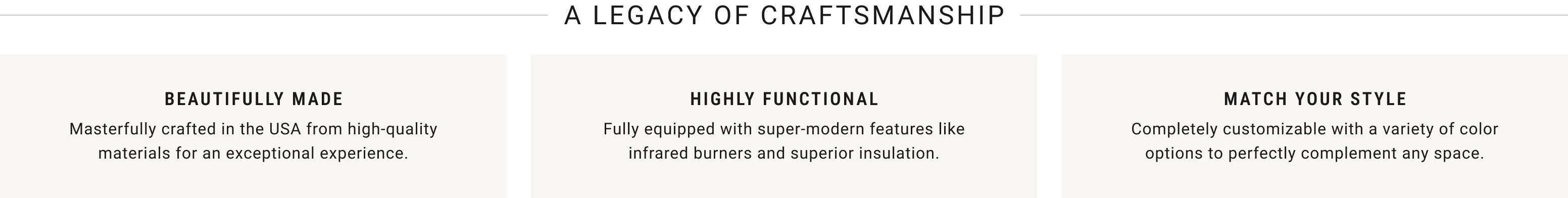A Legacy of Craftmanship