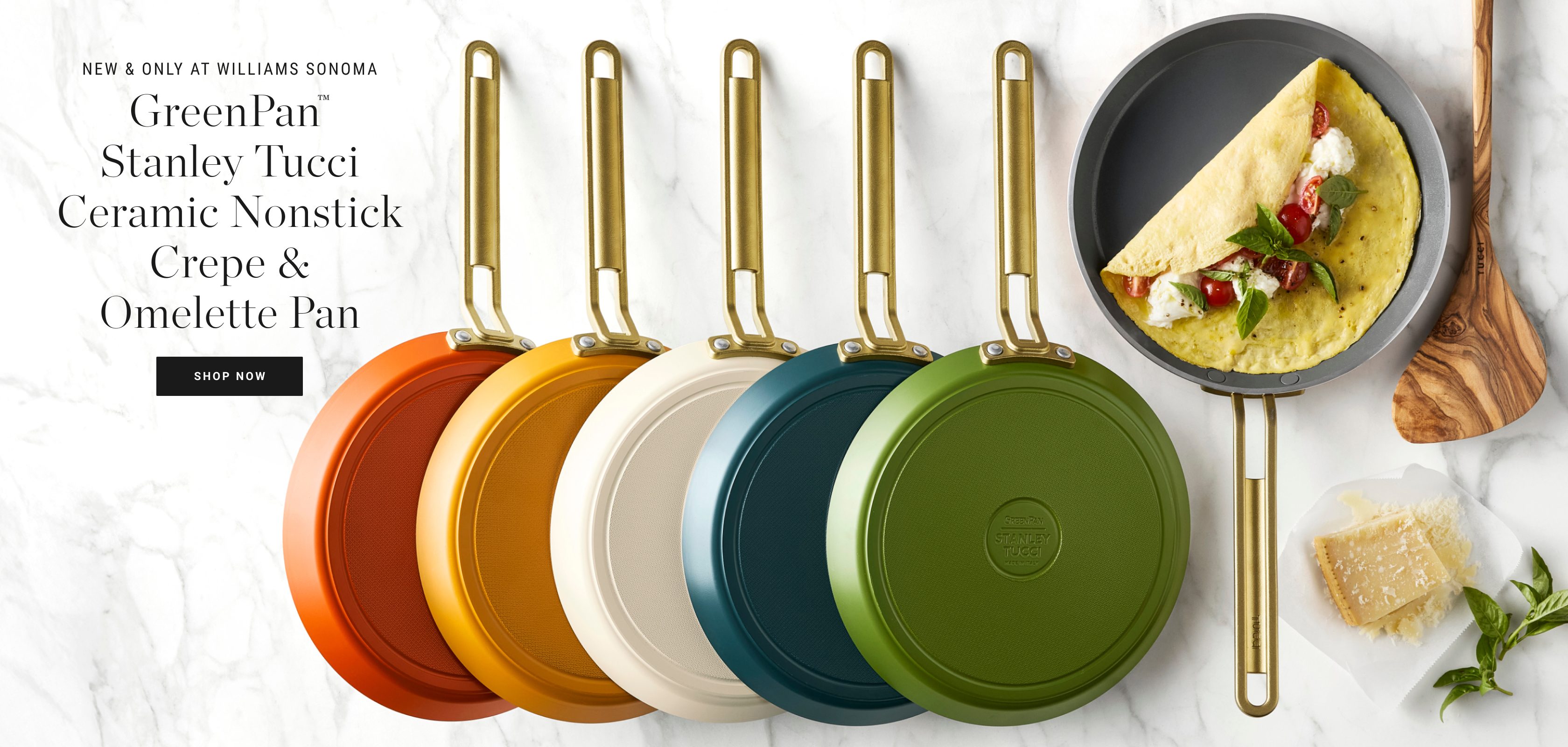 Shop GreenPan™ Stanley Tucci Omelette Pan