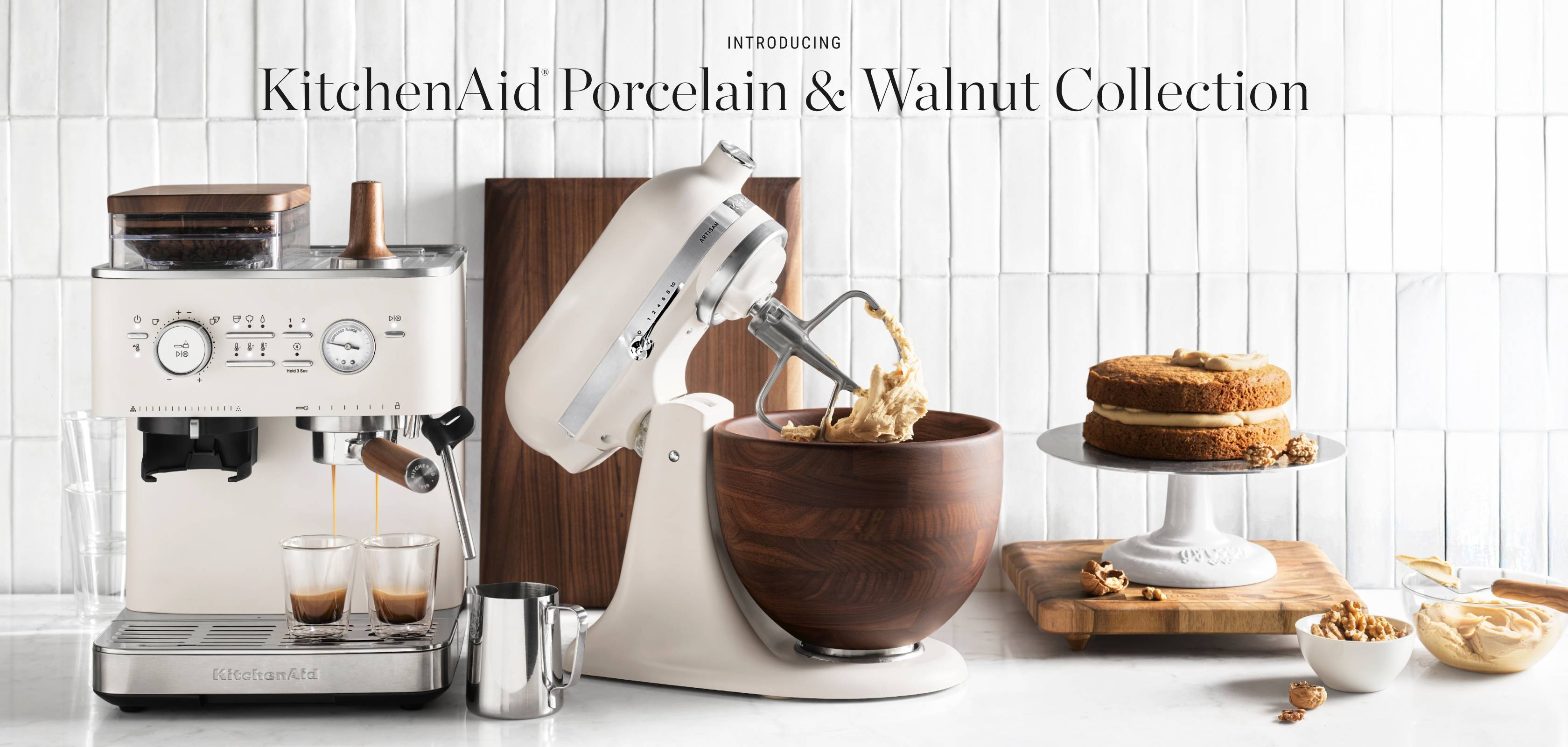 KitchenAid® Porcelain & Walnut Collection KitchenAid® Porcelain & Walnut Collection