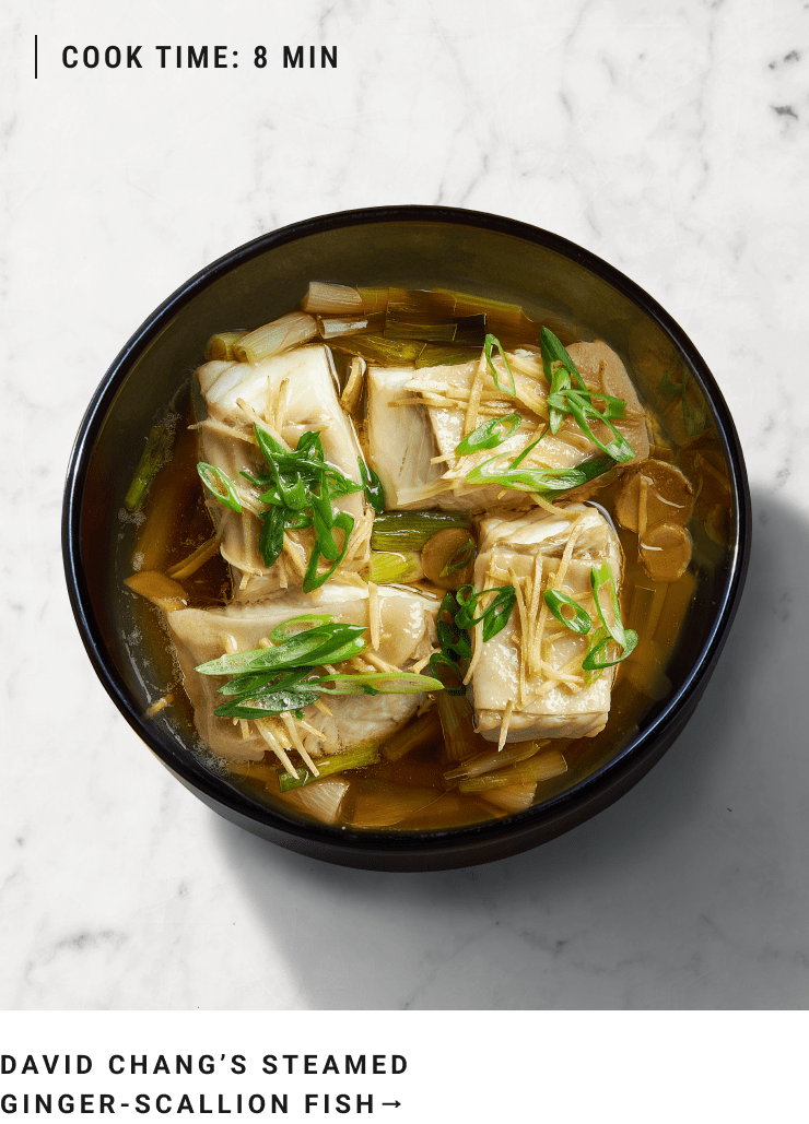 David Chang's Steamed Ginger-Scallion Fish
