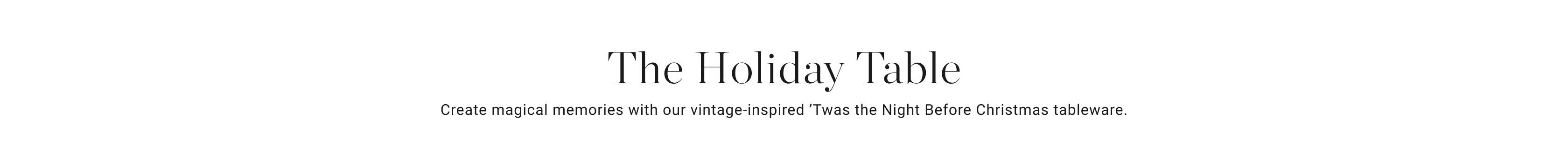 The Holiday Table