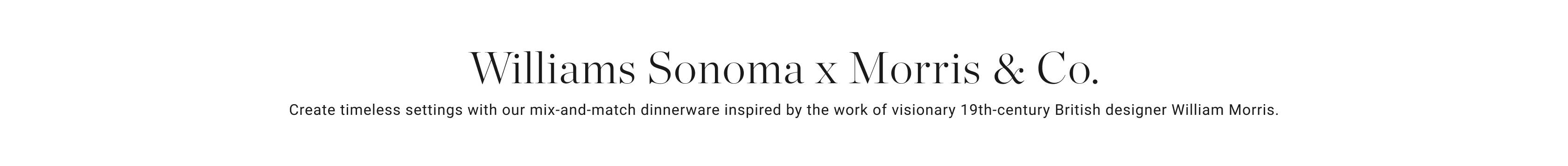 Williams Sonoma x Morris & Co.