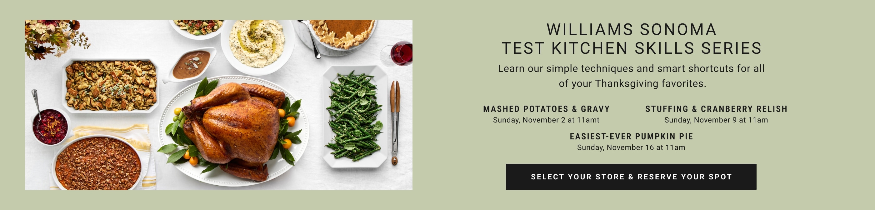 Williams Sonoma Test Kitchen Skills Series: An Easy Thanksgiving