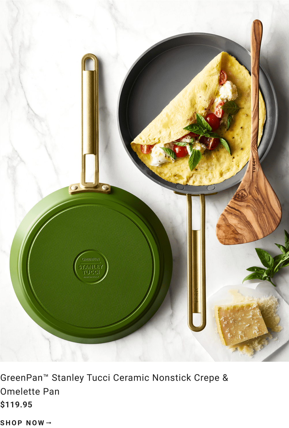 Shop GreenPan™ Stanley Tucci Omelette Pan