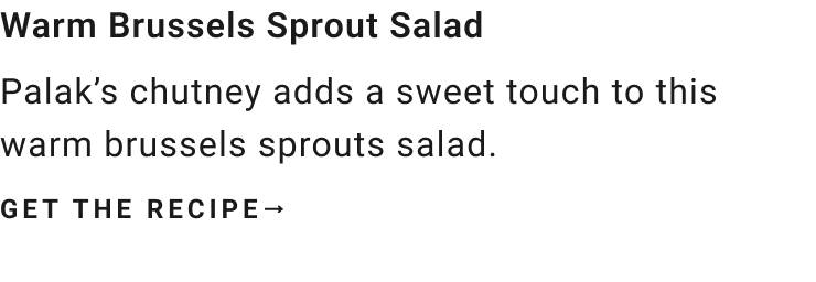 Warm Brussels Sprouts Salad