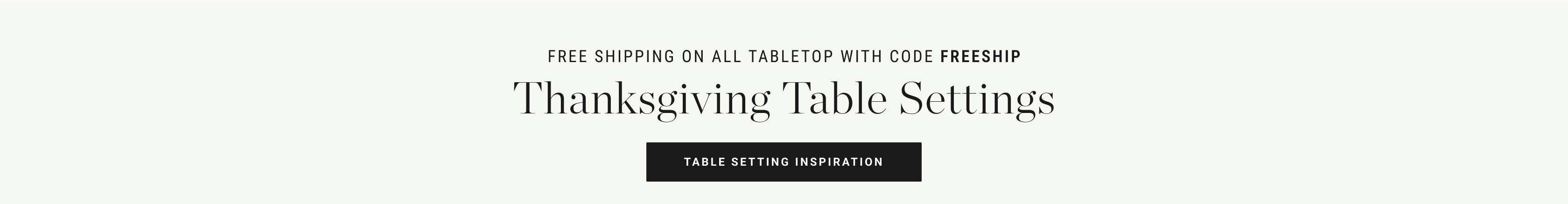 Table Setting Inspiration