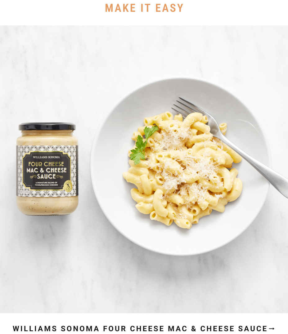 Williams Sonoma Four Cheese Mac & Cheese Sauce