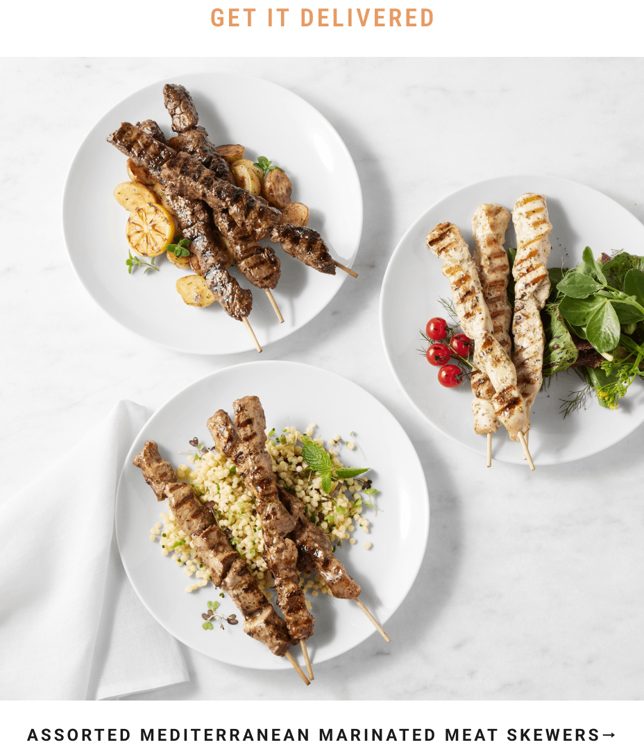 Assorted Mediterranean Marinated Meat Skewers