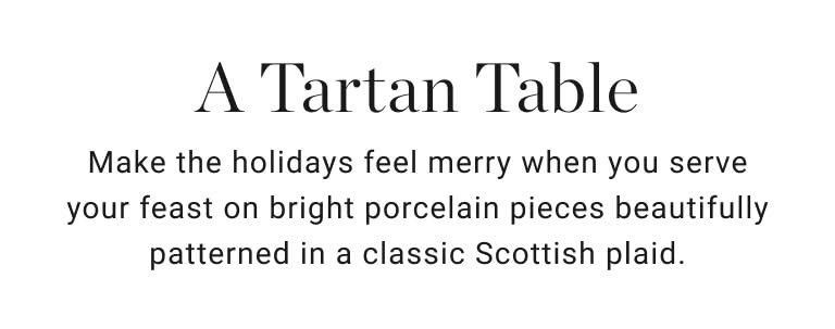 A Tartan Table A Tartan Table