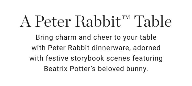 A Peter Rabbit Table A Peter Rabbit Table