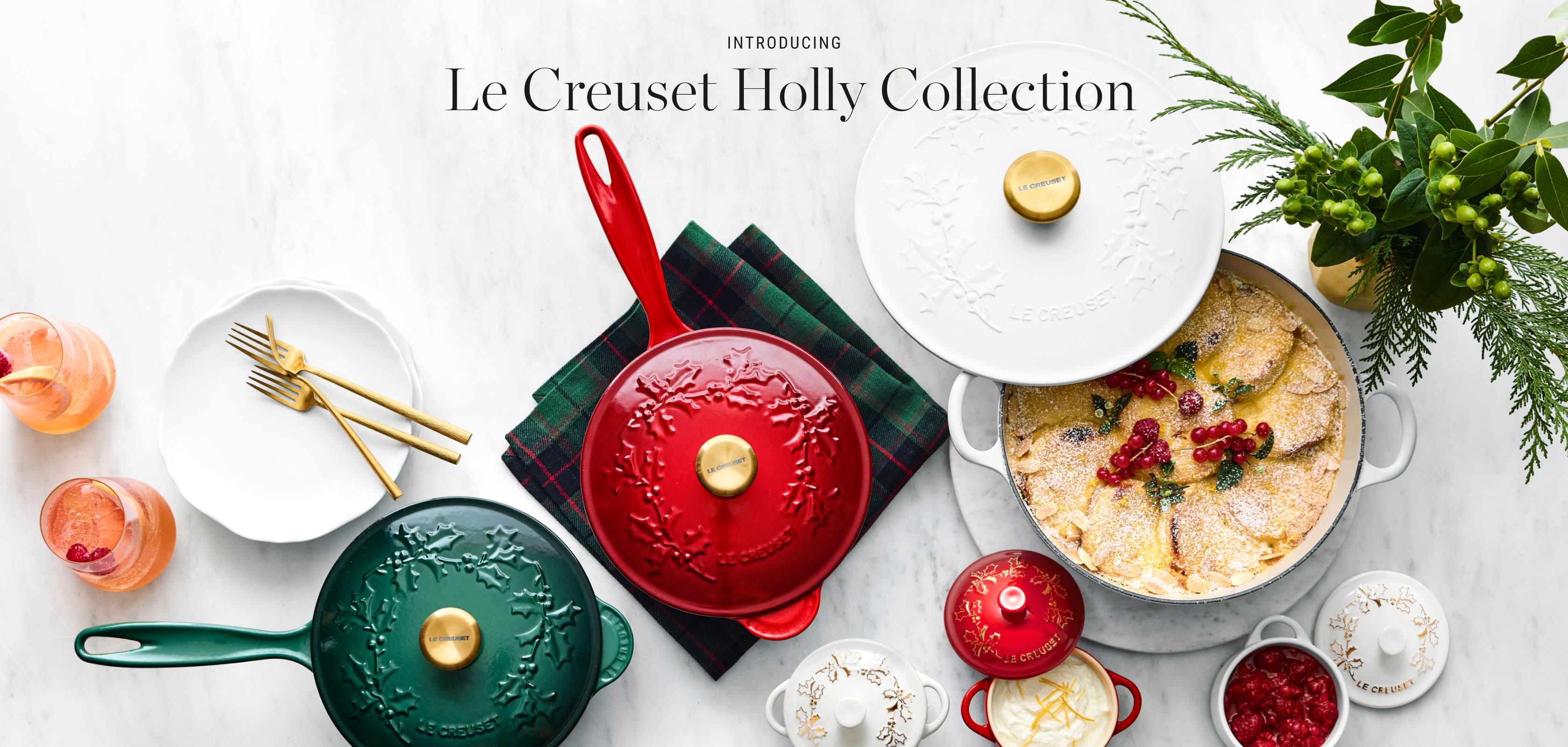 Le Creuset Holly Collection