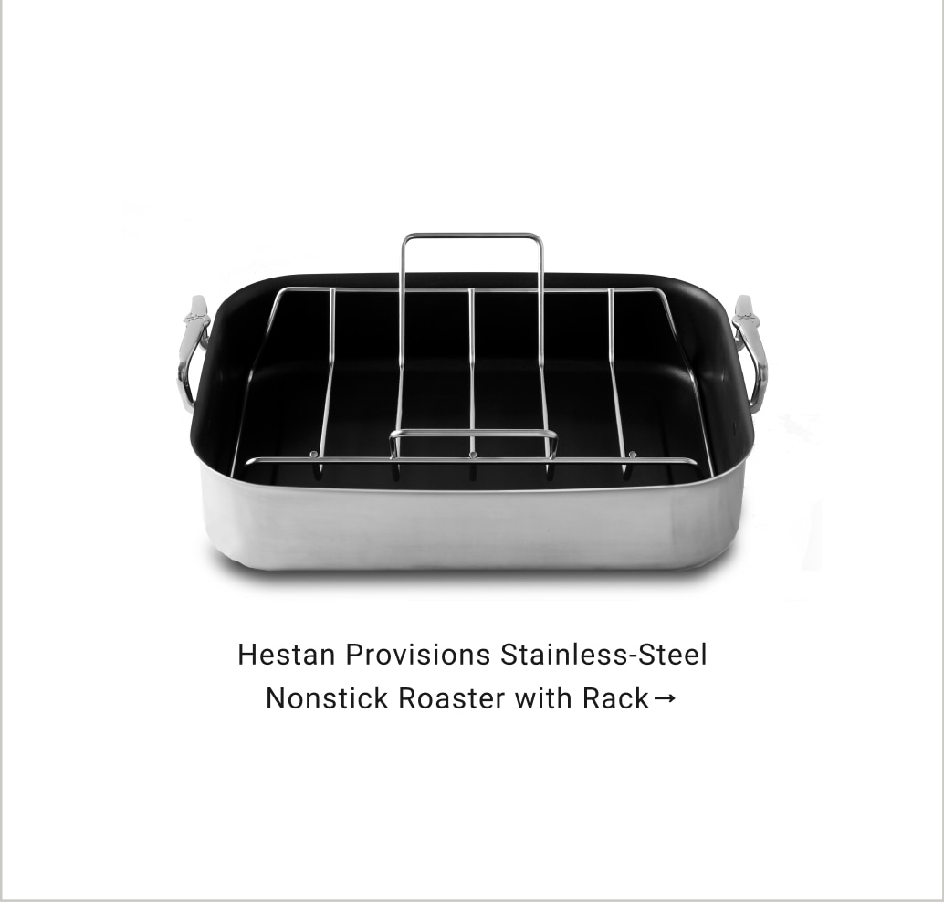 Hestan Provisions Stainless-Steel Classic Roaster with Rack