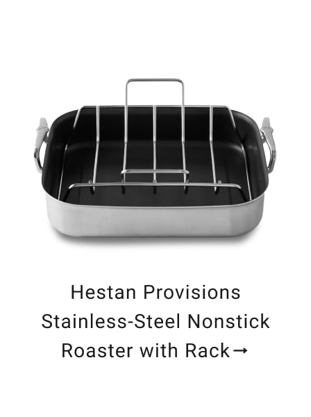 Hestan Provisions Stainless-Steel Classic Roaster with Rack