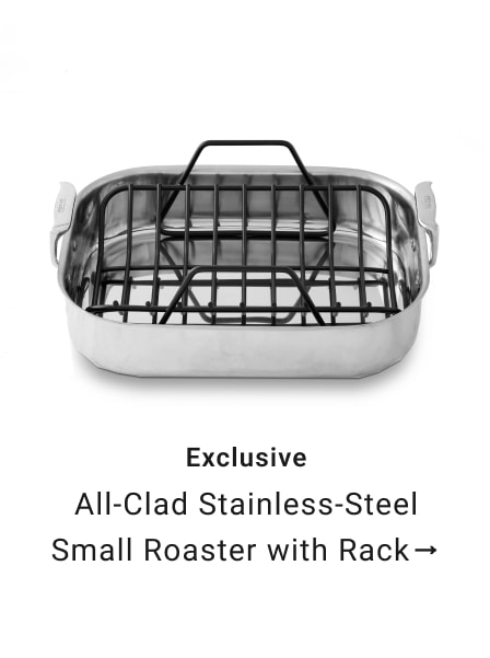 All-Clad Stainless-Steel Small Roaster with Rack