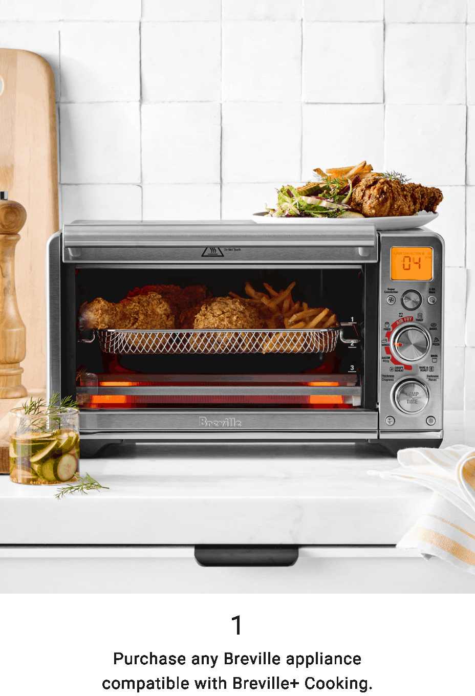 1. Purchase any Breville appliance compatible with Breville+ Cooking.