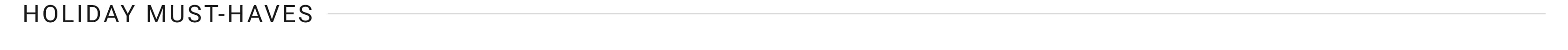 Holiday Must-Haves