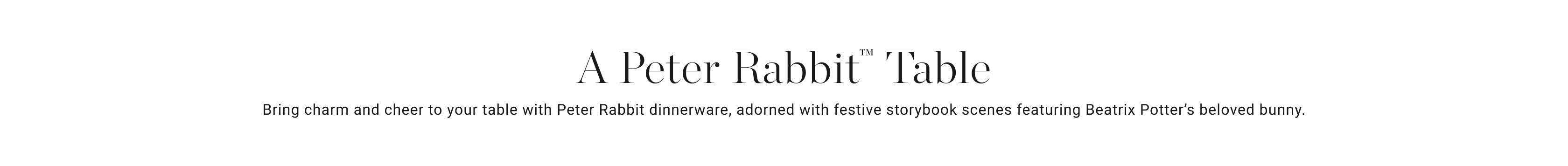 A Peter Rabbit Table