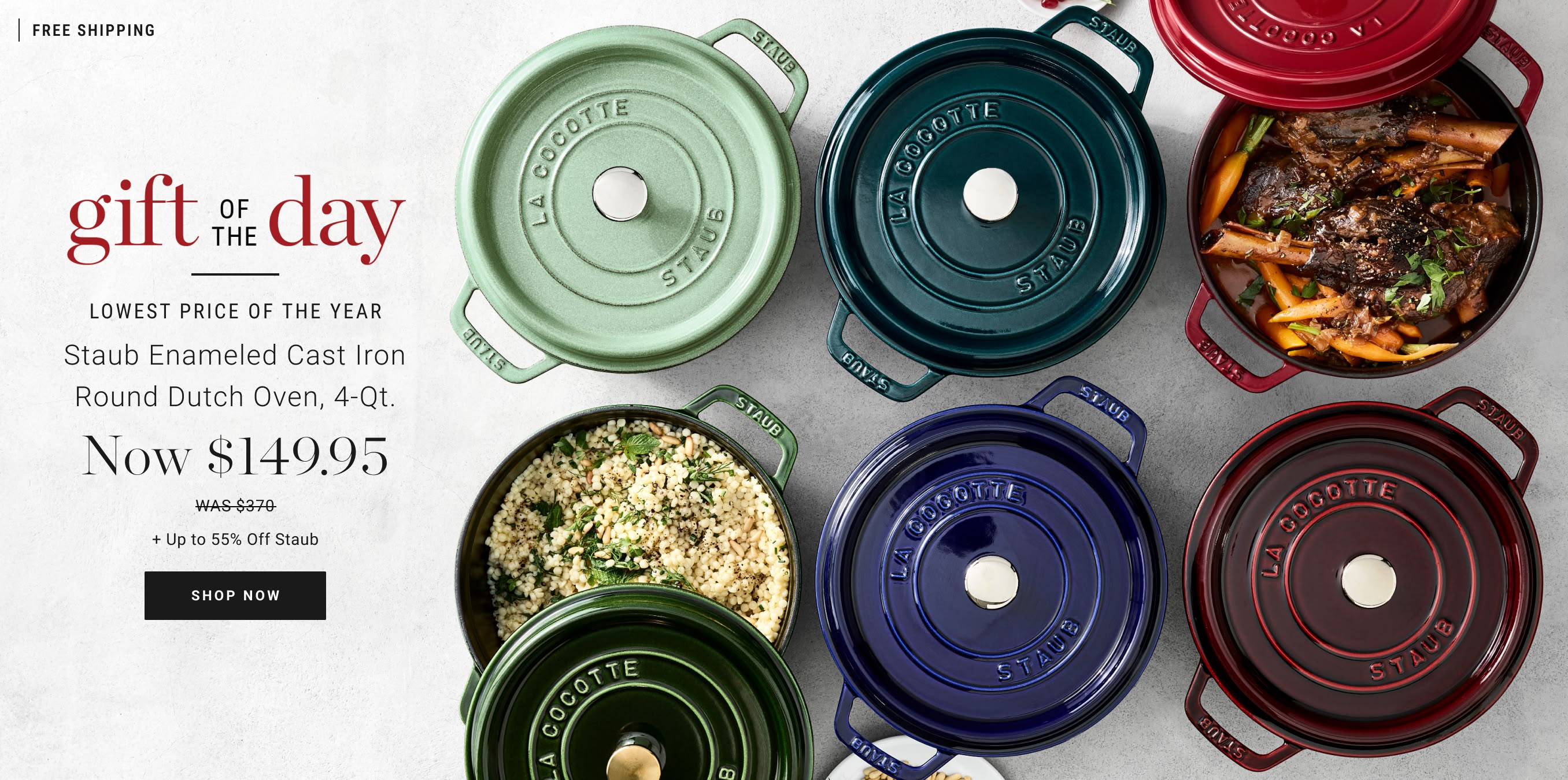 Gift of the Day: Staub Enameled Cast Iron Round Dutch Oven, 4-Qt.